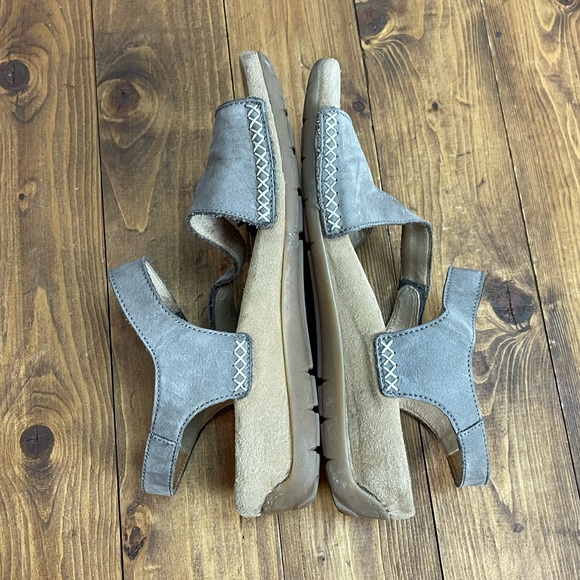 Gabor taupe leather sandals size 38 - Picture 6 of 12